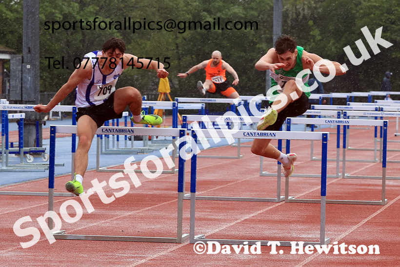 Hurdles, 2026 North Eastern Track and Field Champs, Shildon, County Durham. Photo: David T. Hewitson/Sports for All Pics